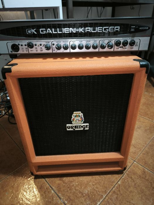 Coluna Orange600w +  amplificador GK RB400