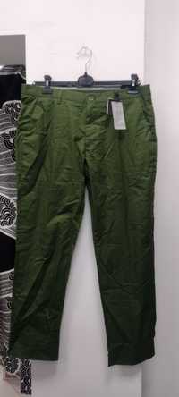 Spodnie męskie materiałowe zielone Reserved r. 36