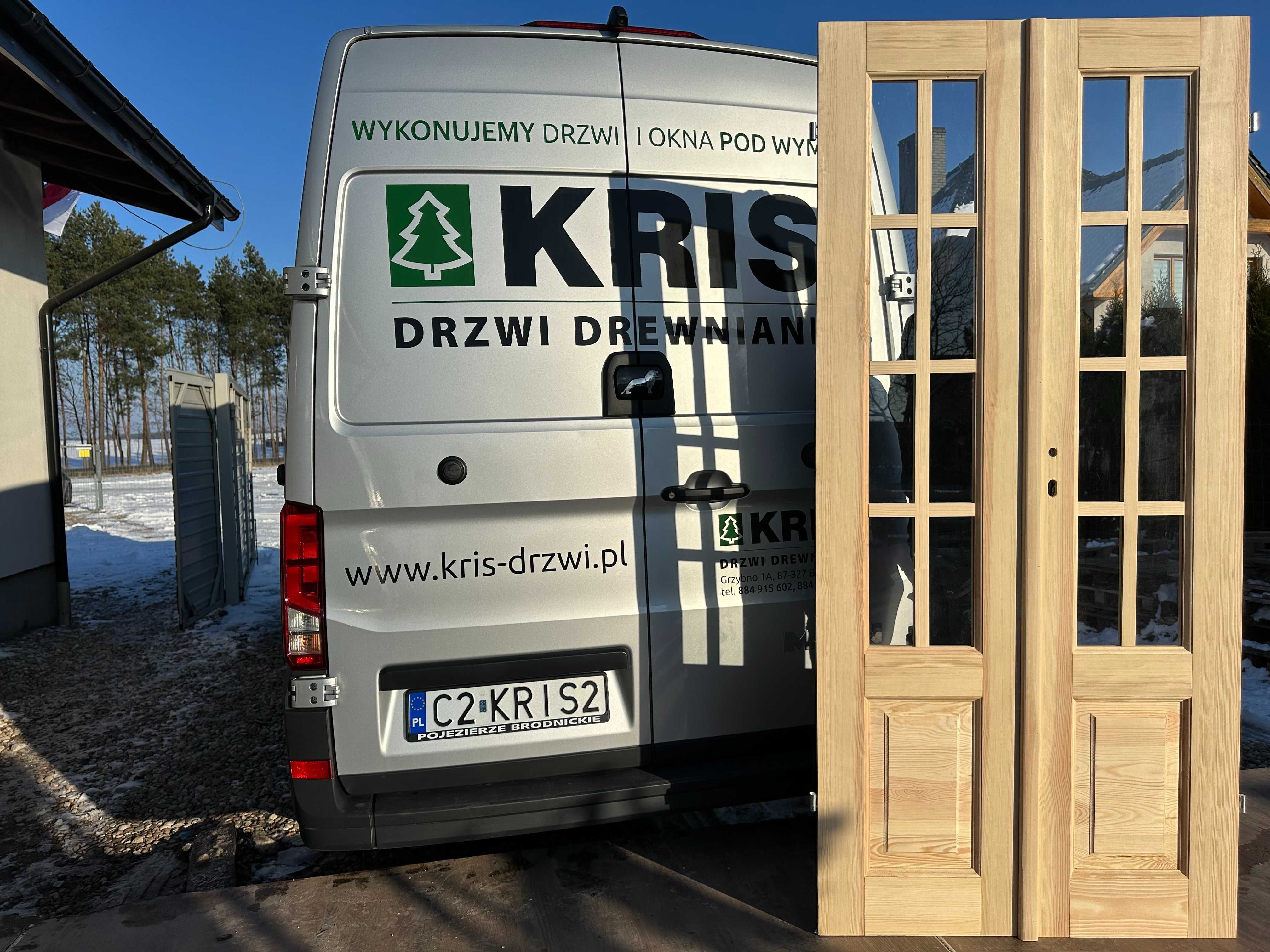 Drzwi drewniane sosnowe  NA KAŻDY WYMIAR cała Polska