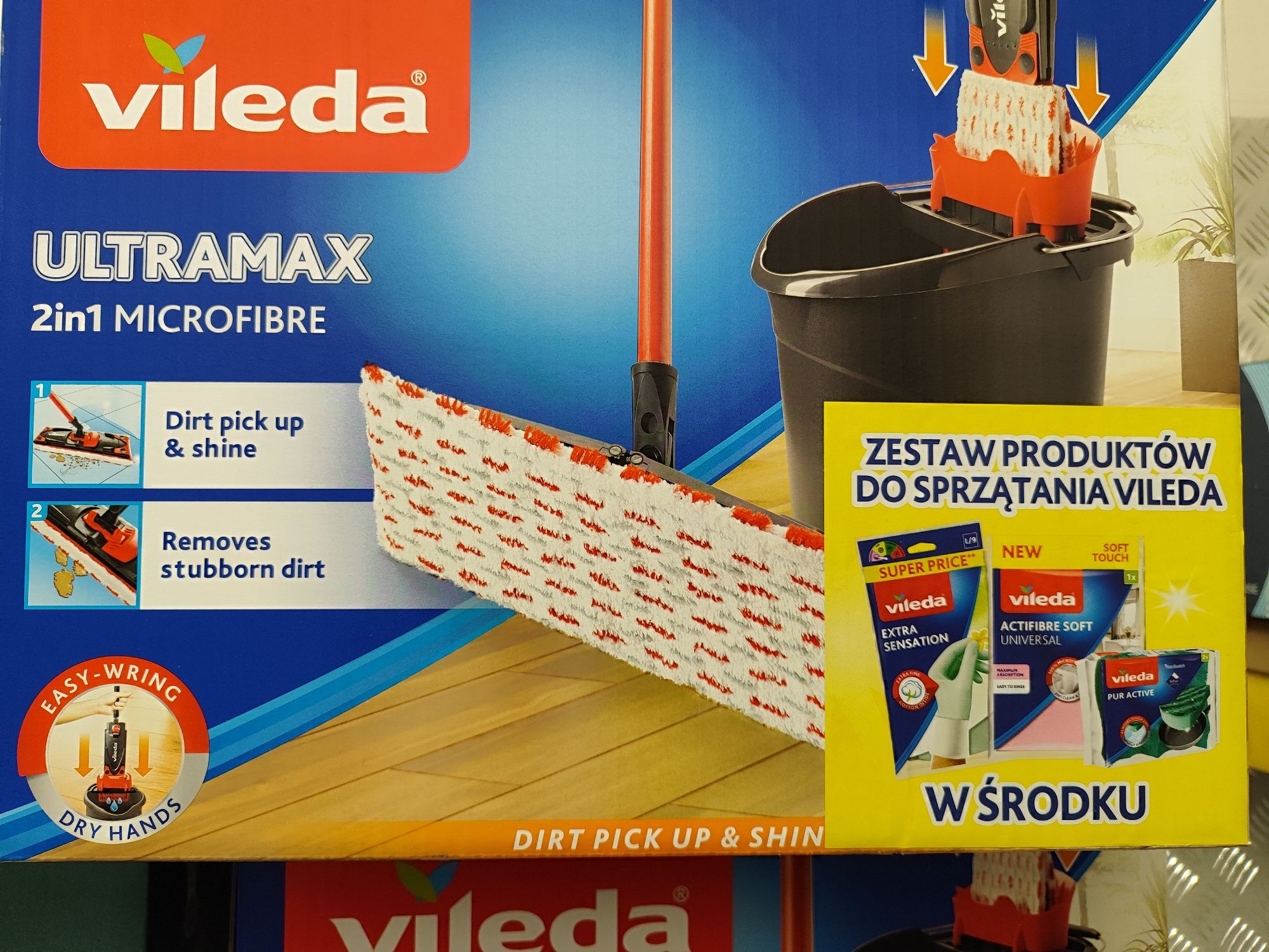 Nowy Mop z wiaderkiem Vileda ultramax