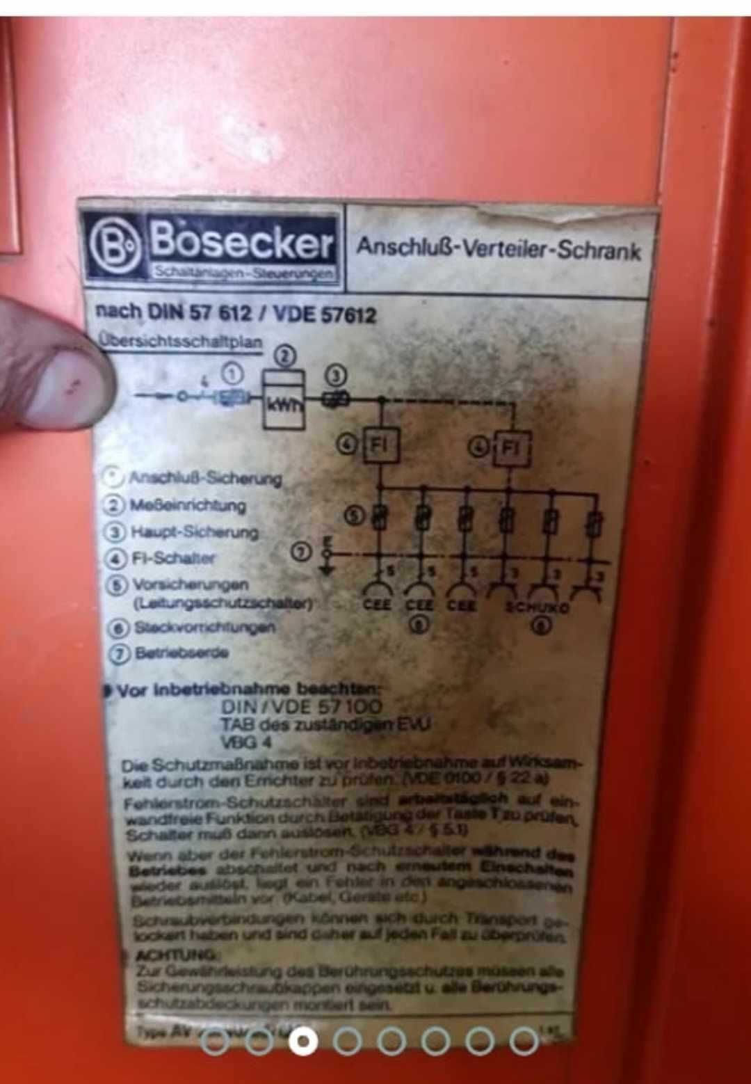 Rozdzielnia z linią napowietrzną  Bosecker