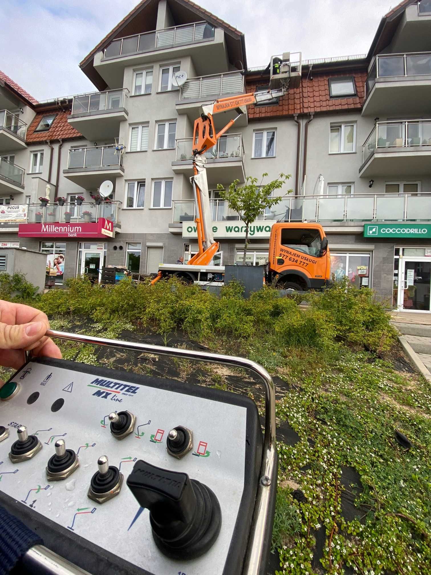 Wynajmę podnośnik koszowy zwyżkę 20 met. Polkowice Lubin Głogów Rudna