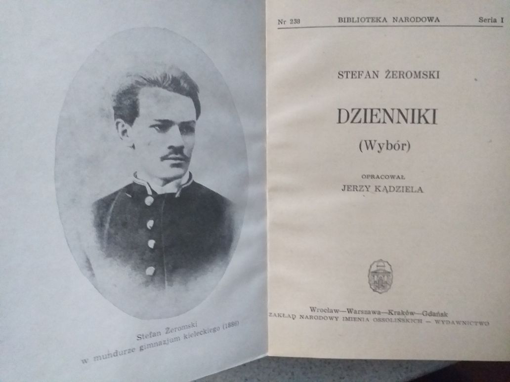 Stefan Żeromski Dzienniki wybór Ossolineum 1980