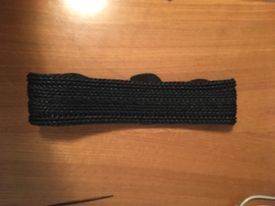 Cinto em pele e corda