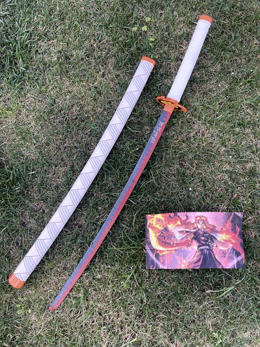 Katana Rengoku de aço anime demon slayer