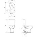 WC Cersanit Parva k27 - 004  bez deski