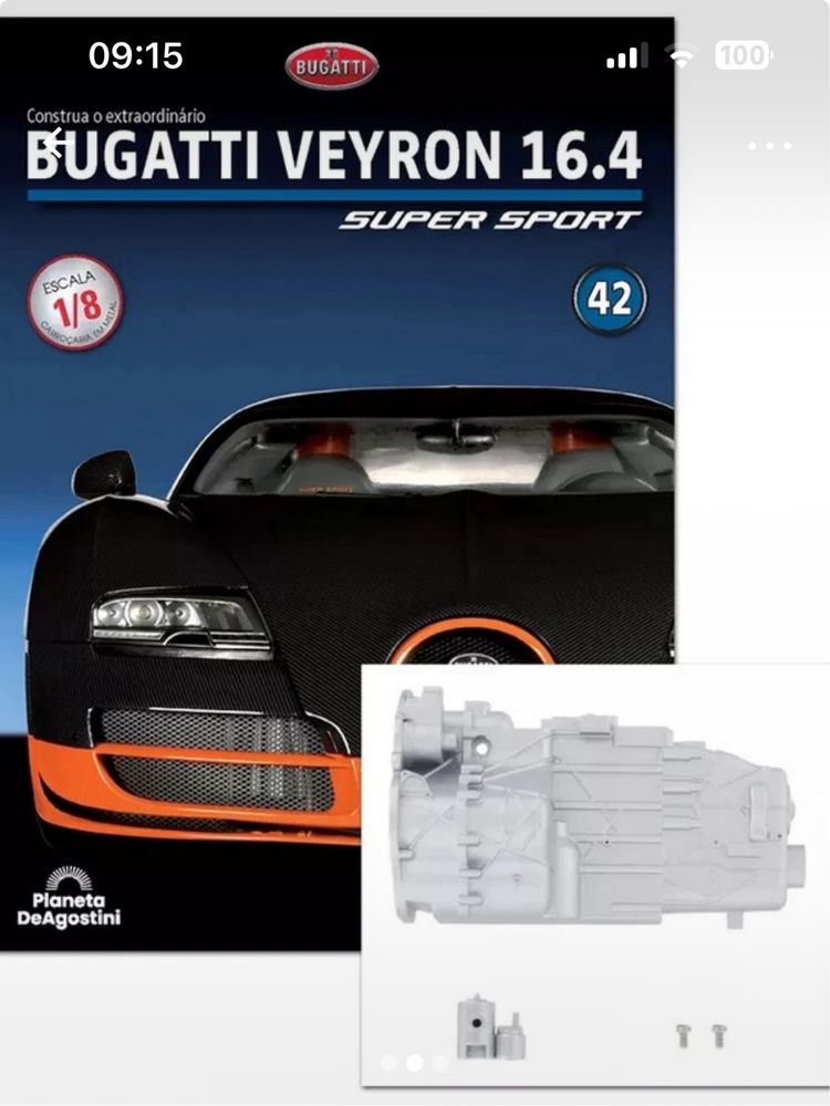 Peça e fasciculos Bugatti Beyron16.4 Grand Sport