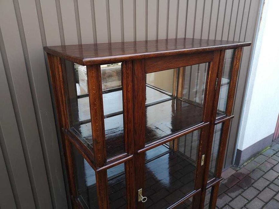 Witryna Serwantka Dębowa Unikat Politura Stara Antyk Po Renowacji