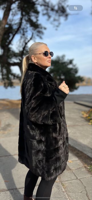 Шуба норка Black Nafa Braschi оригинал L XL