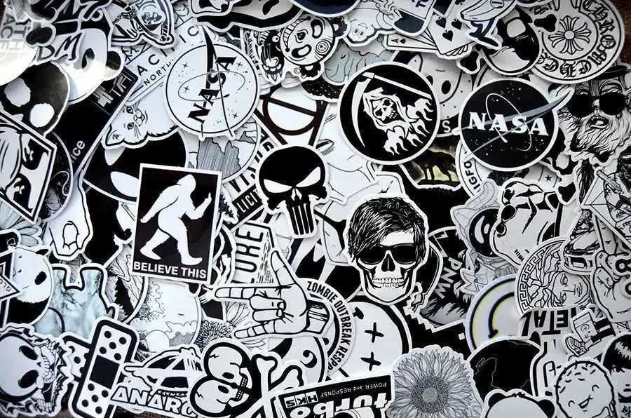 100шт. Стикеры, наклейки на авто, мото, скутер. Стикербомбинг стікири