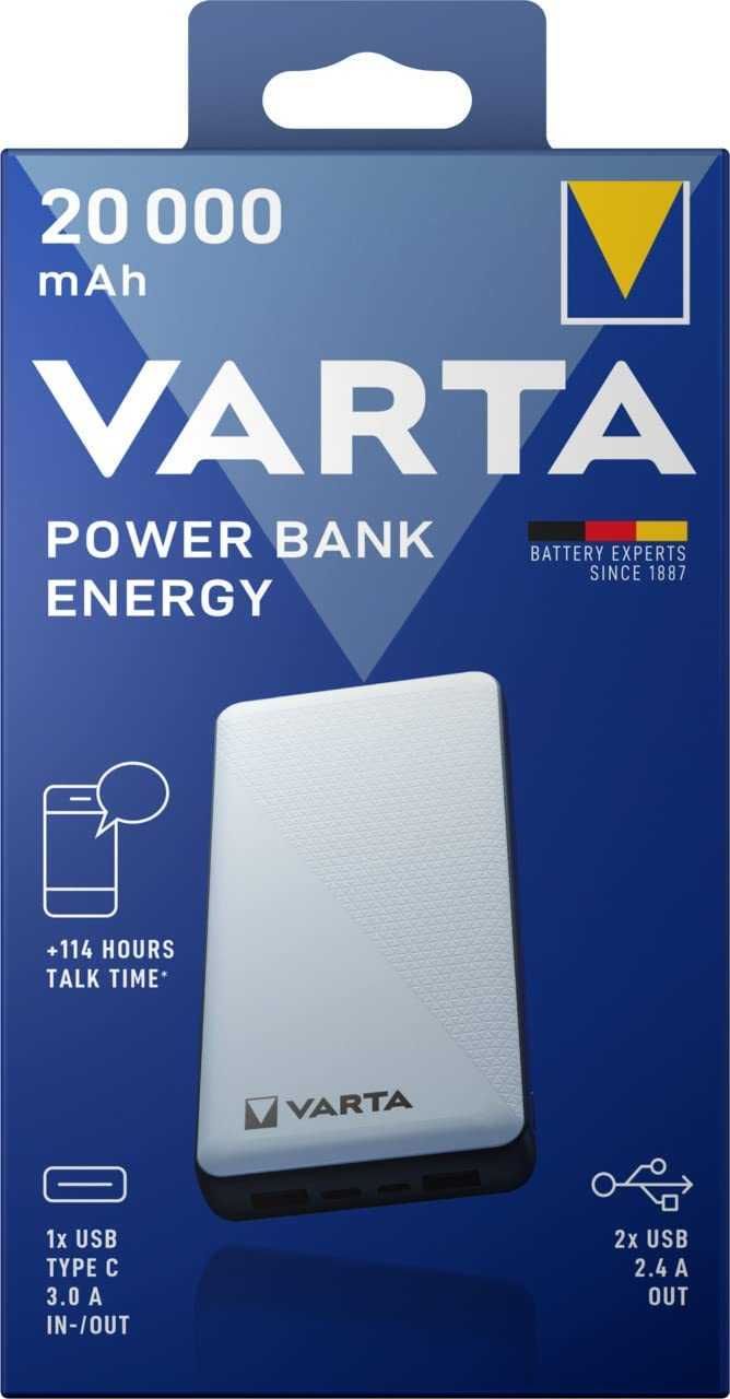 Павербанк Power Bank Varta Energy 20000mAh Варта - В НАЛИЧИИ!