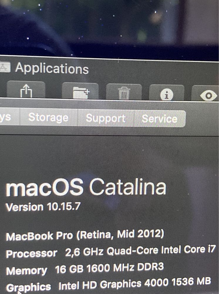MacBook Pro (Retina, Mid 2012) - A1398 - 2,6 Ghz i7 - 16GB