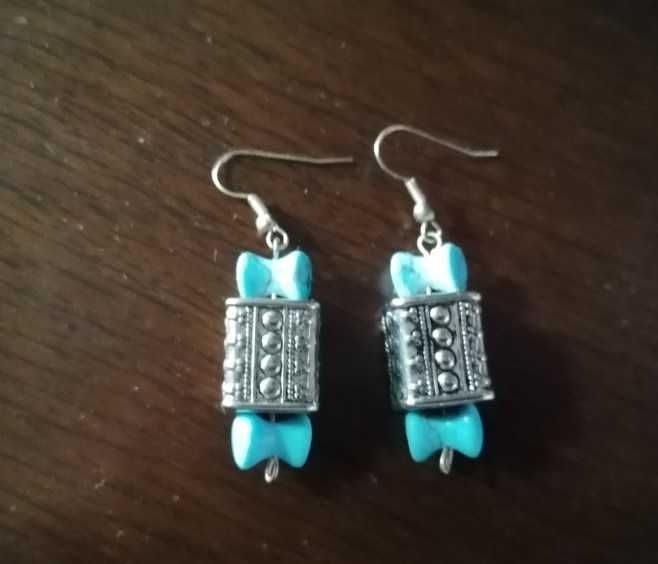 Brincos Azul turquesa