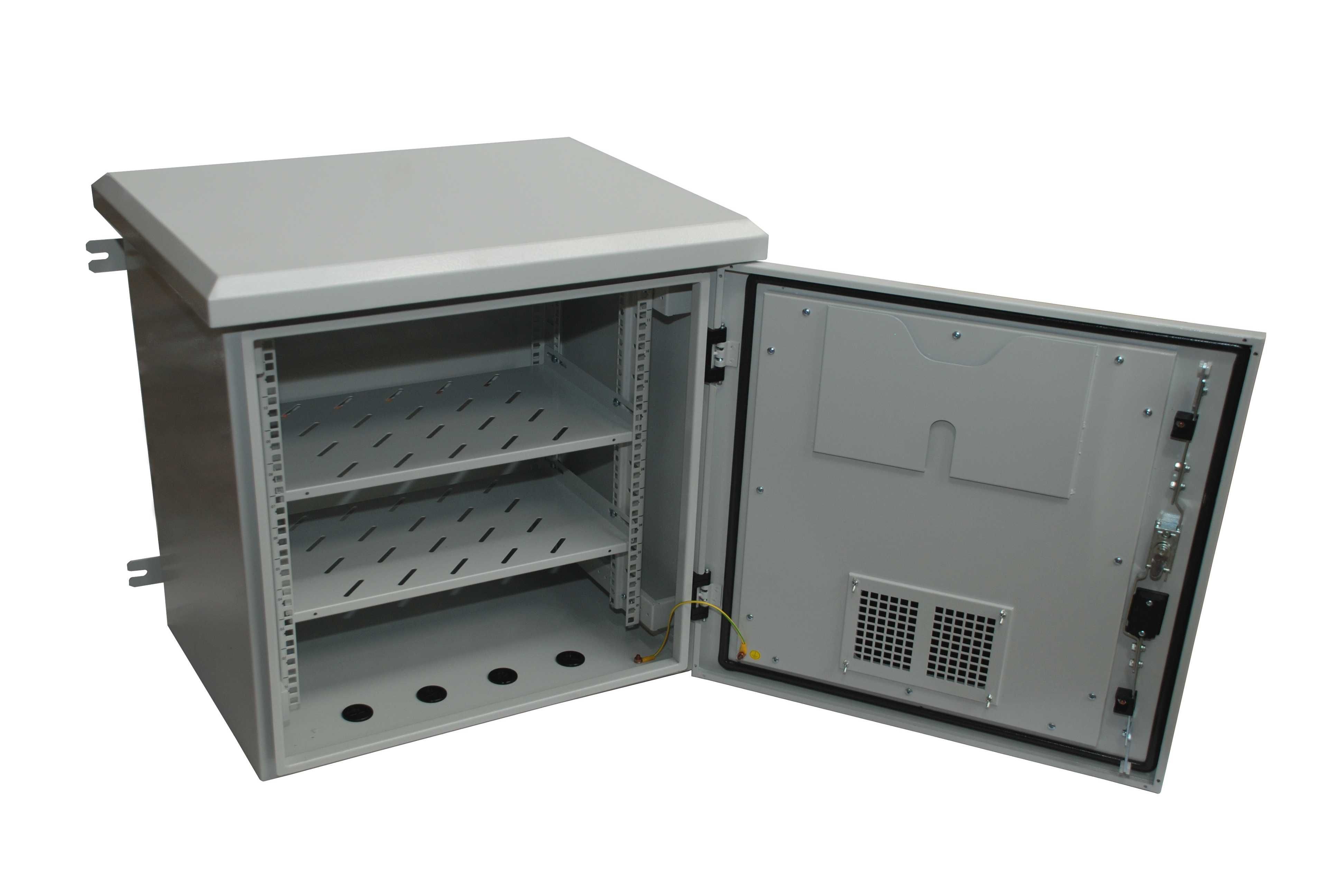 Szafy RACK zewnętrzne 9-32U/19", 600x450 mm, IP56, wentylatory