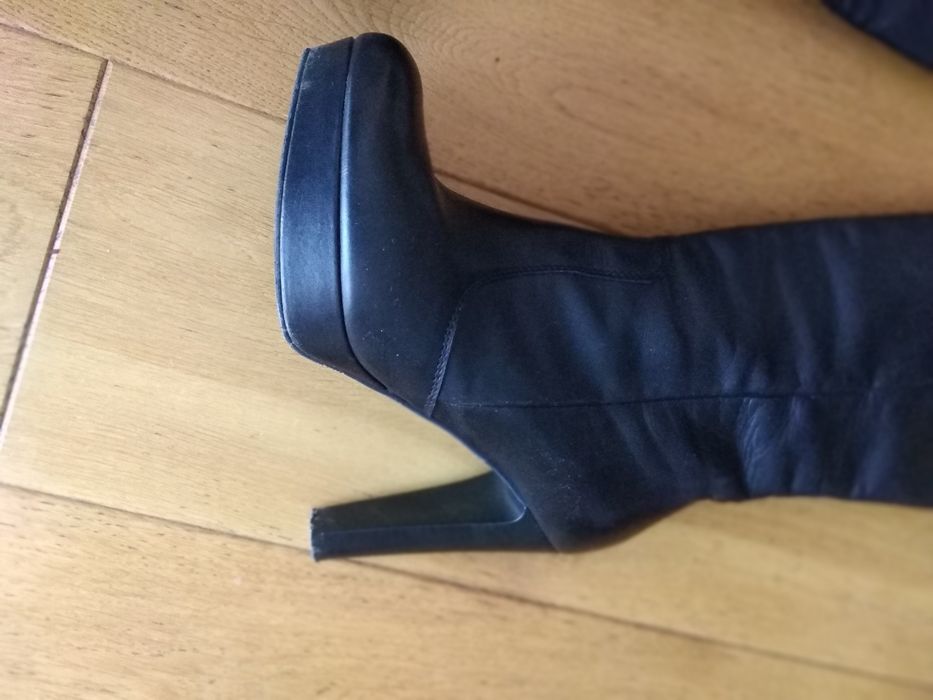 Eleganckie kozaki Badura r. 38 skóra naturalna