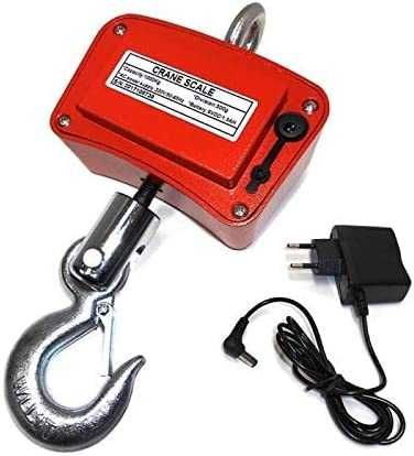 Balança dinamómetro de grua, 1000kg com gancho industrial de suspensão