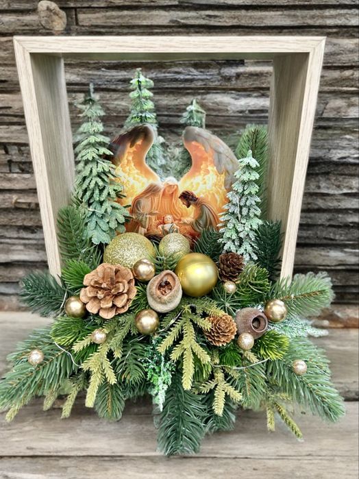 Szopka bożonarodzeniowa z oświetleniem nowa