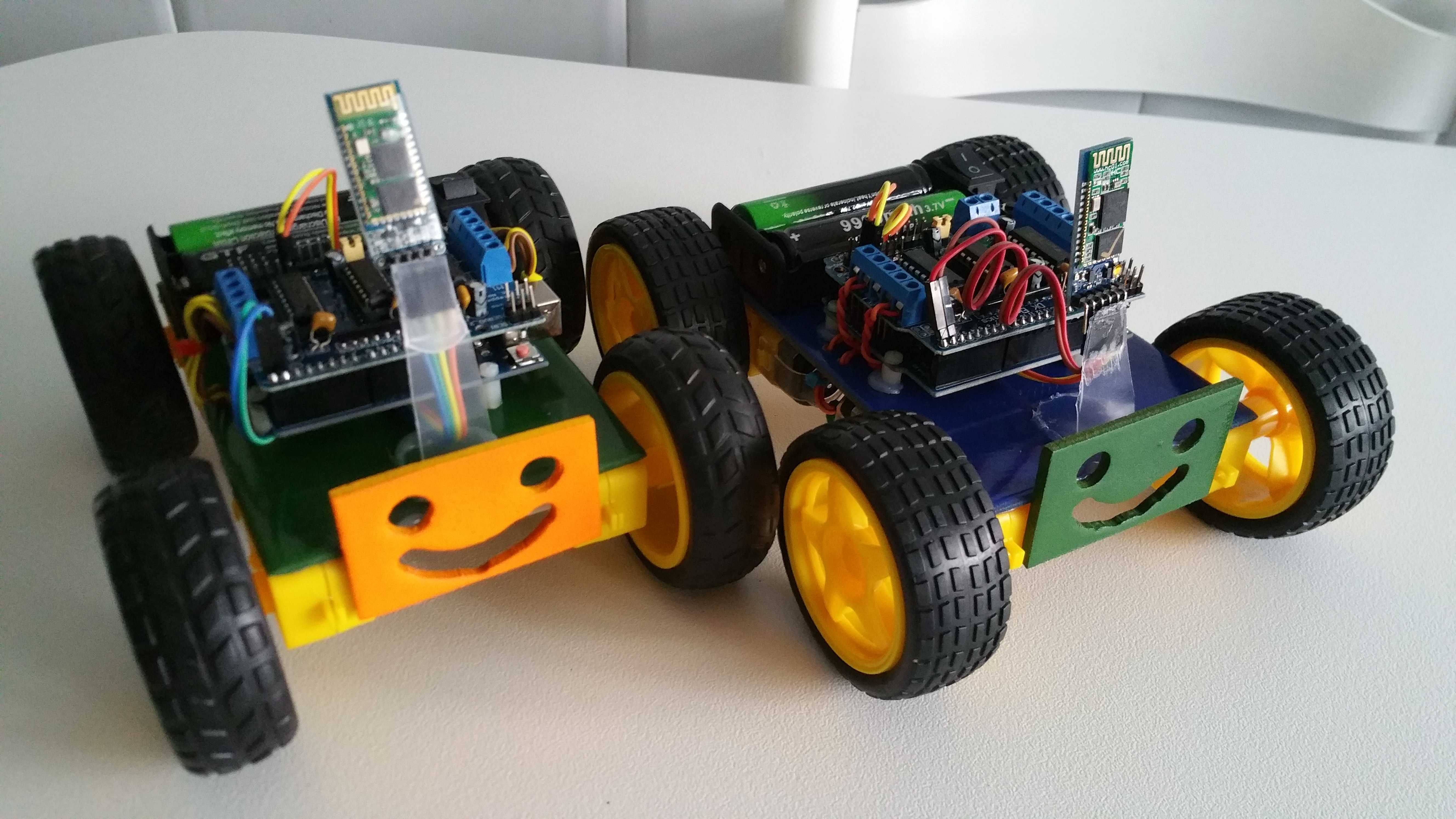 Carro Robot Arduino Educacional programado Control Bluetooth.