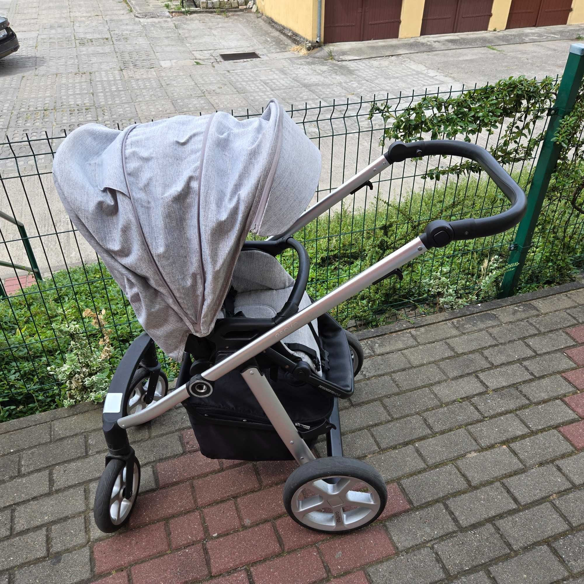 Wózek 2 w 1 Espiro next ,folia pw deszczowa, śpiwór na zime.