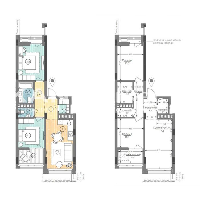 ПРОДАЖ 61,7 м2, 2-кімн квартира, ЖК UNIT.Home Юніт Хоум! БЕЗ КОМІСІЇ