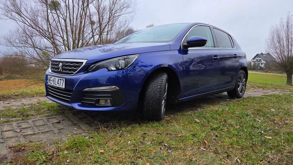 Peugeot 308 308 Peugot bogata wersja Allure, 2019, diesel, manual, niebieski