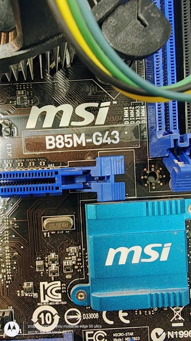 Zestaw  Procesor I7 47705 +Płyta  Główna MSI B85M-G43 oraz pamięć ram