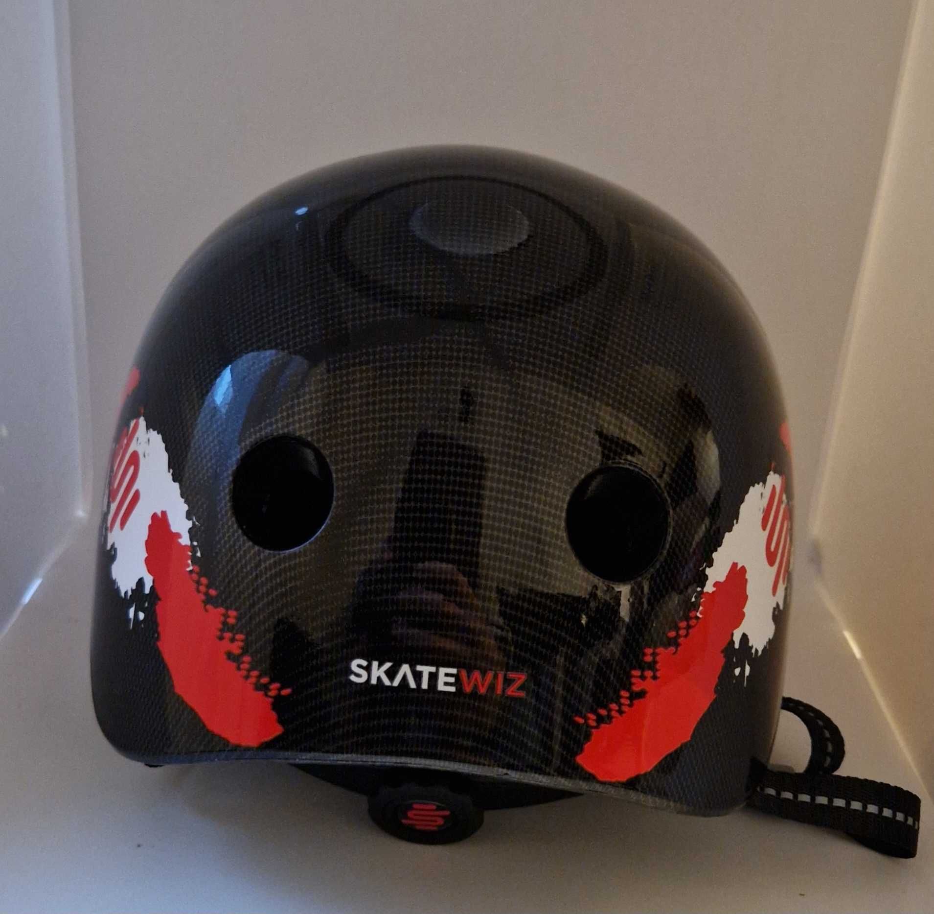 SKATEWIZ Kask rowerowy dla dzieci i młodzieży 53-57 cm