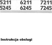 Zetor 5211, 5245, 6211, 6245, 7211, 7245, 7711, 7745 instrukcja obsł.