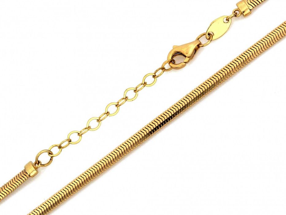 Łańcuszek złoty linka snake 2.6mm  NOWY  PR 585 45cm