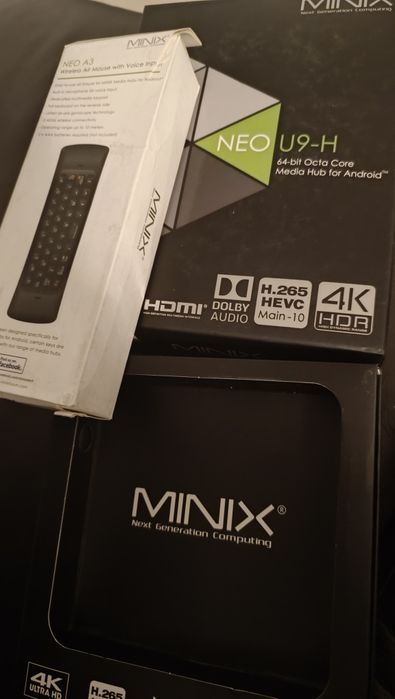 Box android Minix NEO U9-H + Comando NEO A3