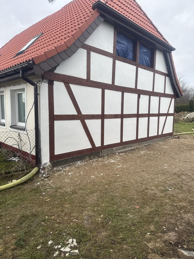 Ściana Szachulcowa ,Mur Pruski ,odrestaurowywanie budynków zabytkowych