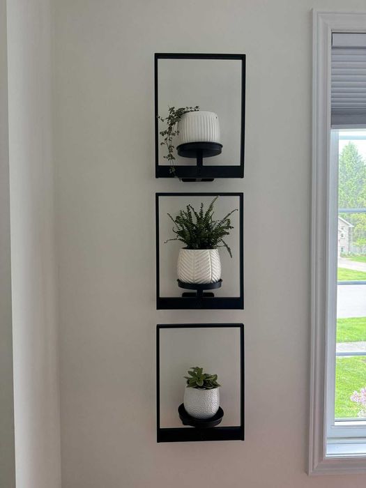 Kwietniki 3 sztuki na kwiaty stojaki ścienne na ścianę oryginalne loft