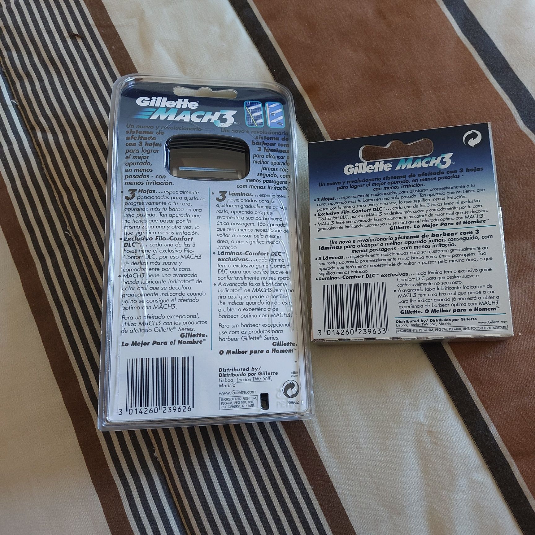 Gillette mach 3 ÷ recargas
