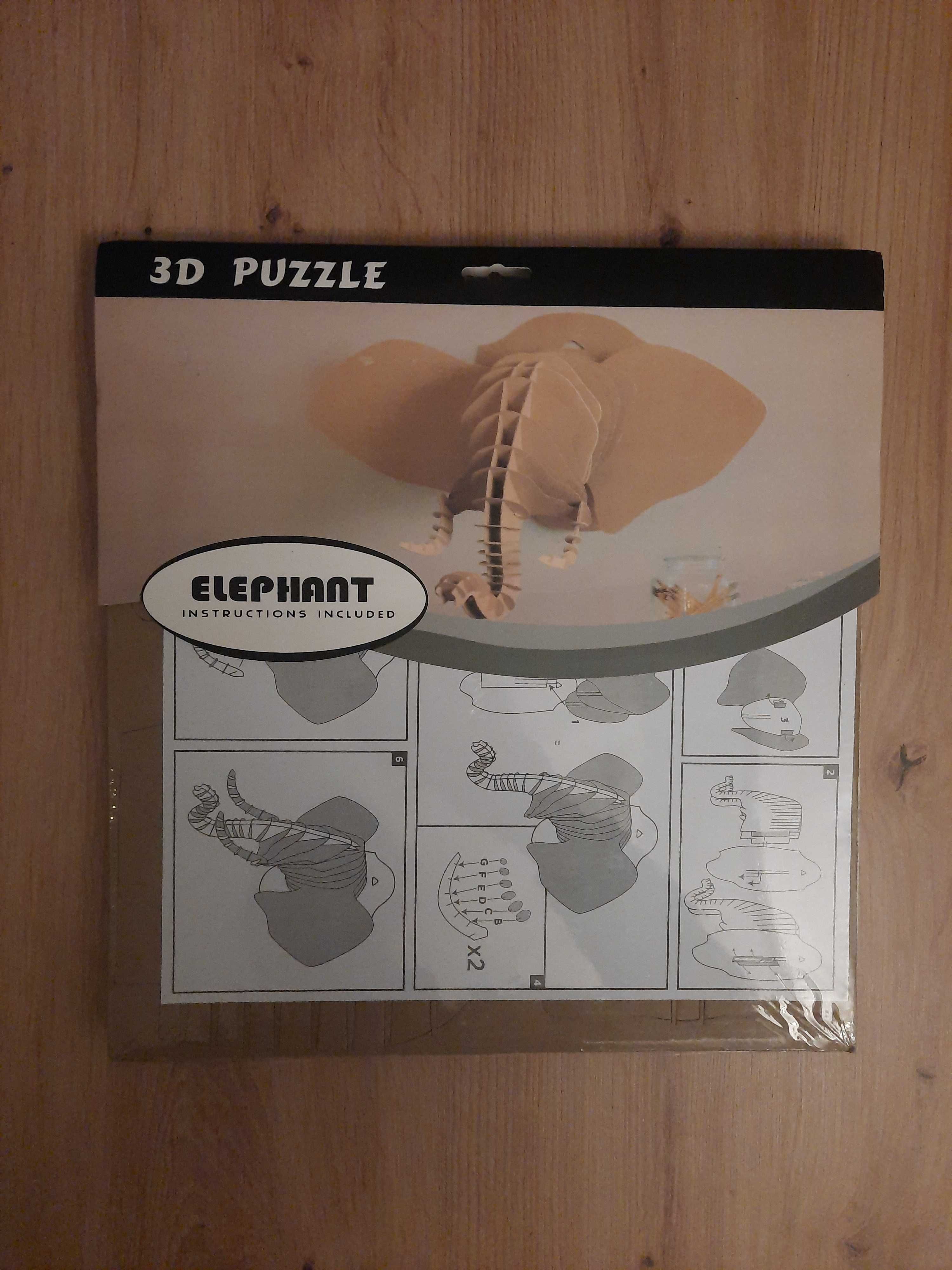 Puzzle 3D Słonia Słoń Elephant model do układania Diy Puzzle Series