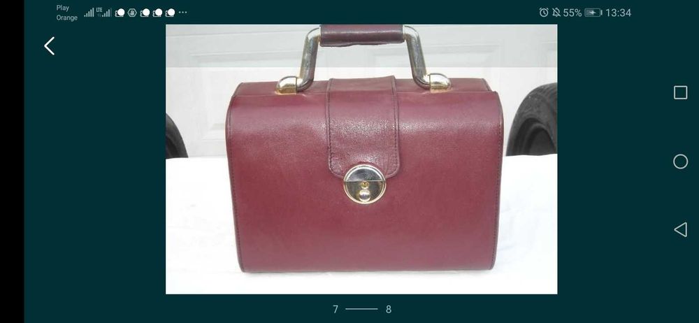 Efektowna Torebka Kopertówka jaskrawa czerwień- jak NOWA!!!