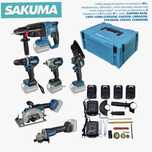 Набор аккумуляторного инструмента SAKUMA BLUE CX6T