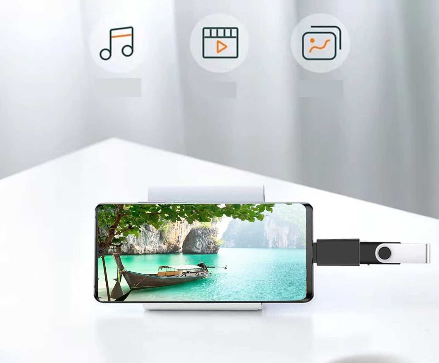 Przejściówka adapter USB-A do USB-C Transmisja danych ładowanie