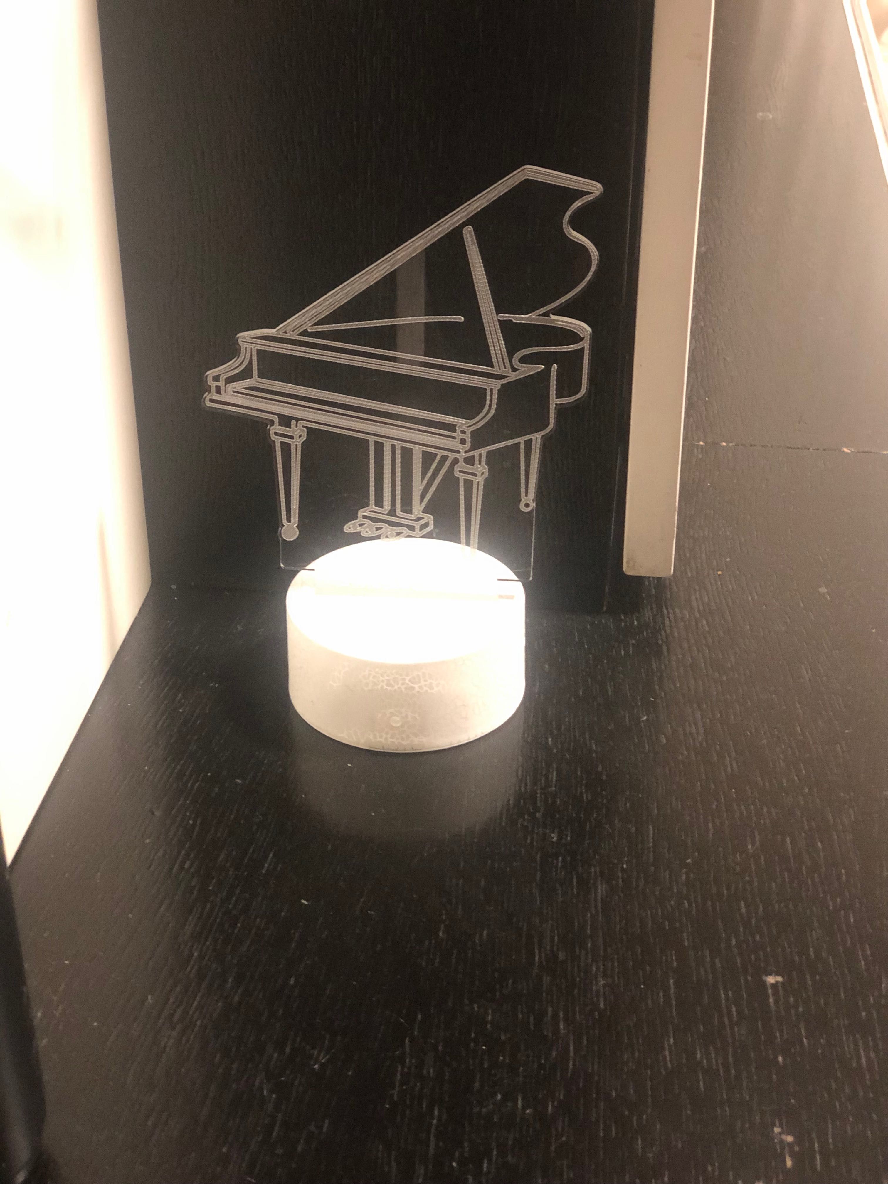 LED de piano sem suporte