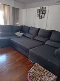 Sofa scheslong  cama casal  3,60 de comprimento