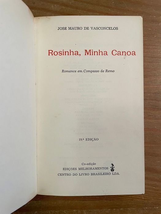 2 livros - José Mauro de Vasconcelos (portes grátis)