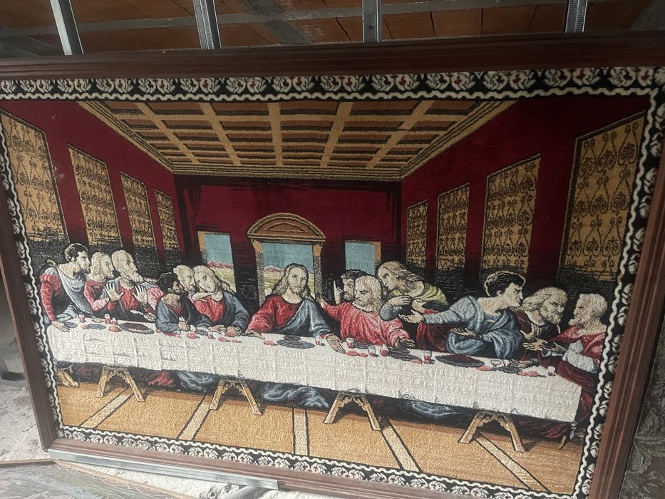 3quadros feitos a mão, de pelo