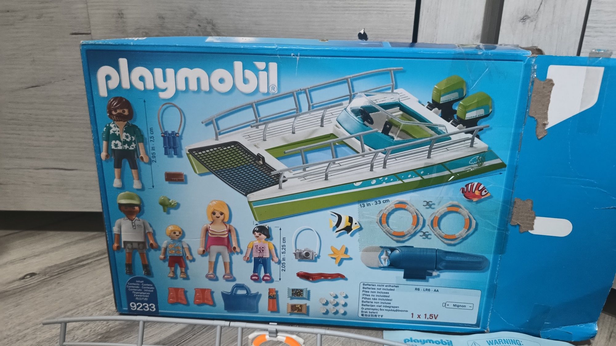 Playmobil 9233 Łódź ze szklanym dnem łódka figurki zestaw