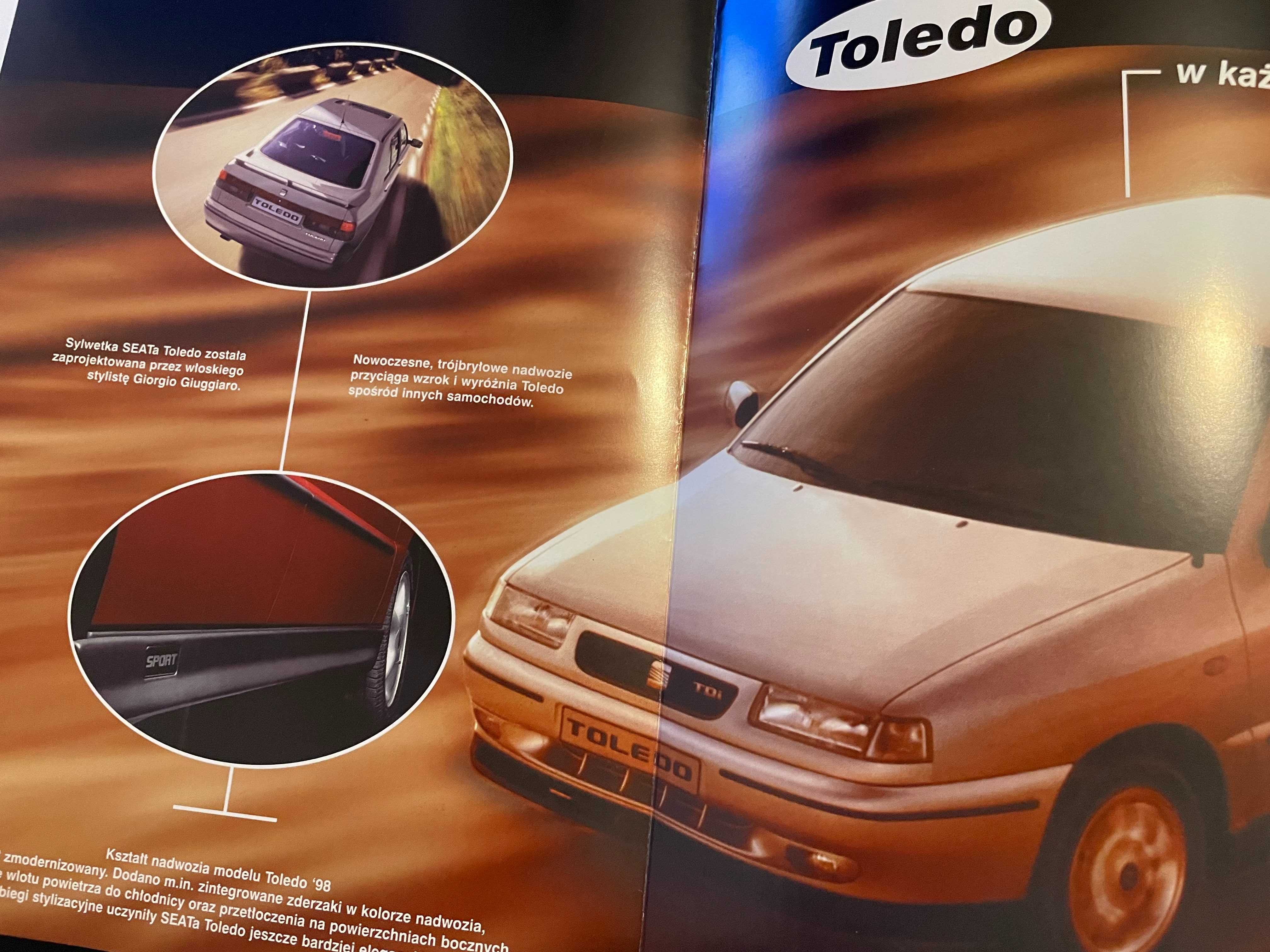 Katalog prospekt Seat Toledo 6 stron język PL 1998 r.