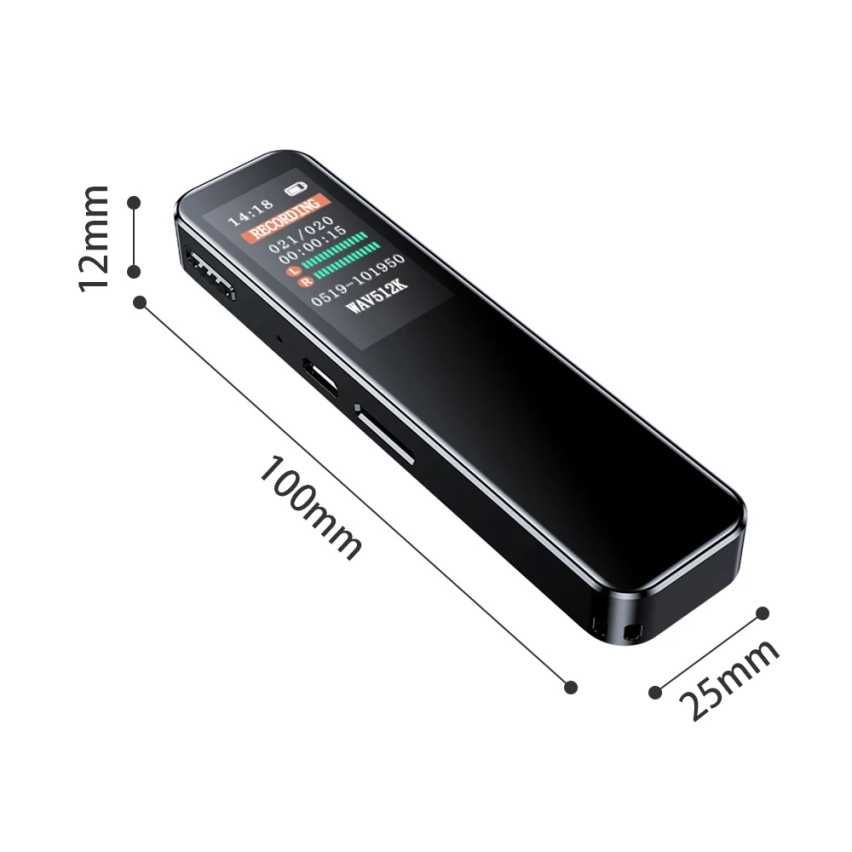 Gravador Profissional Portátil 8GB
