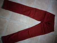 Jeansy czerwone S