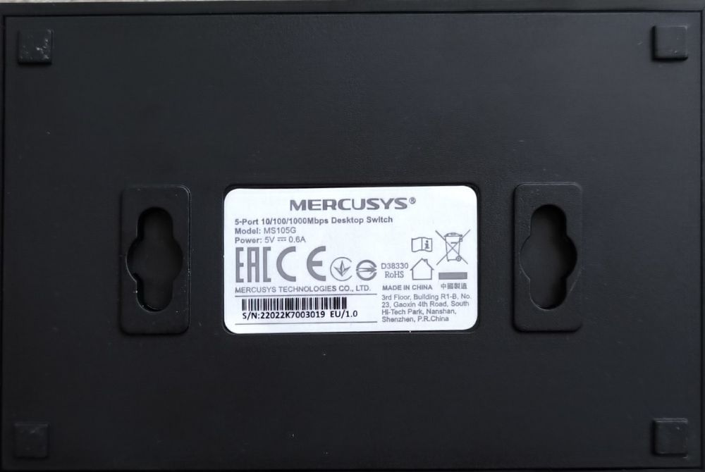 Switch rede Gb mercusys 10/100/1000Mbps