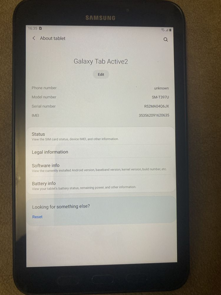 Планшет Samsung galaxy Active 2 4g