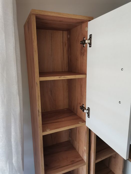 Sprzedam kominek, regał szafkę lewa/prawa.