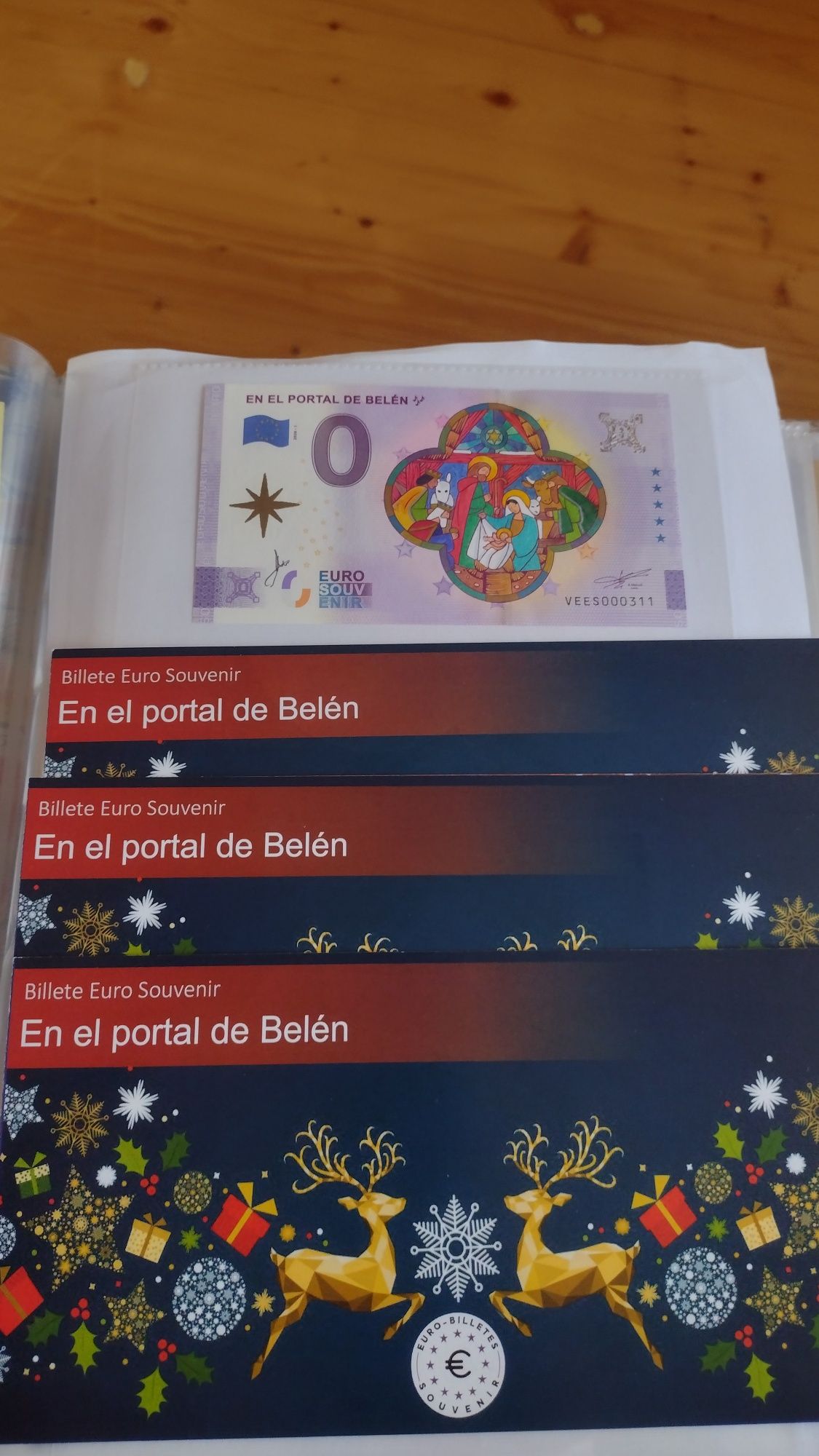 Banknot 0 euro święta+etui color kolor kolorowe