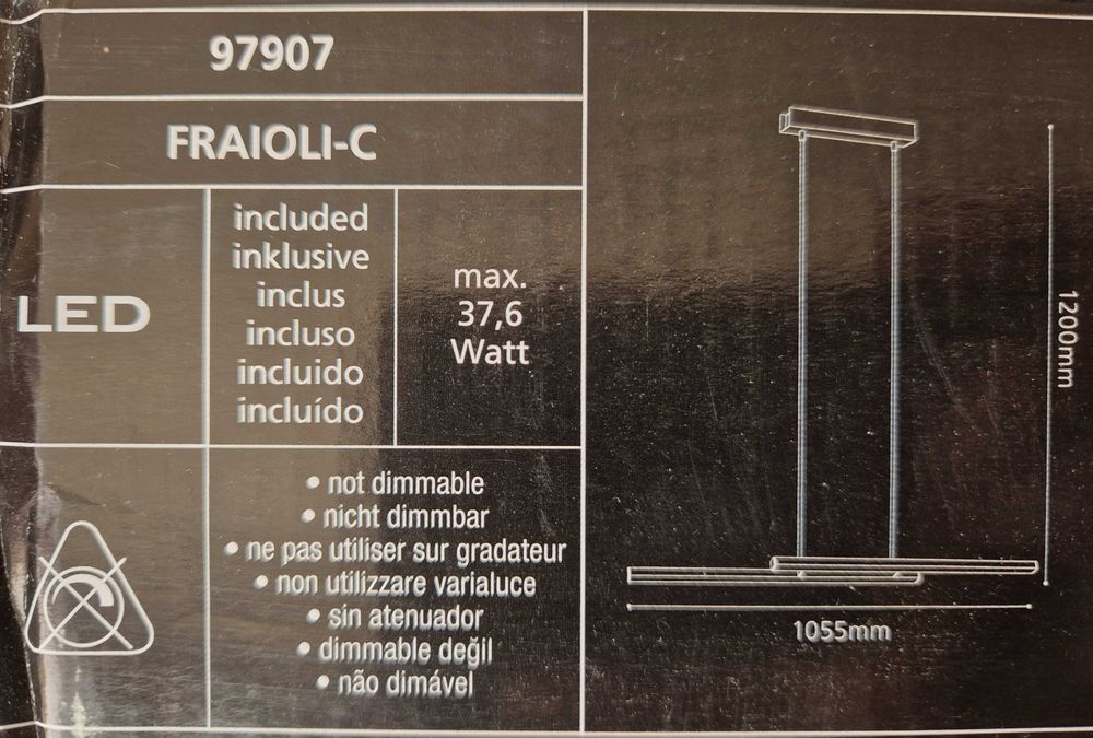 Lampa wisząca EGLO FRAIOLI-C